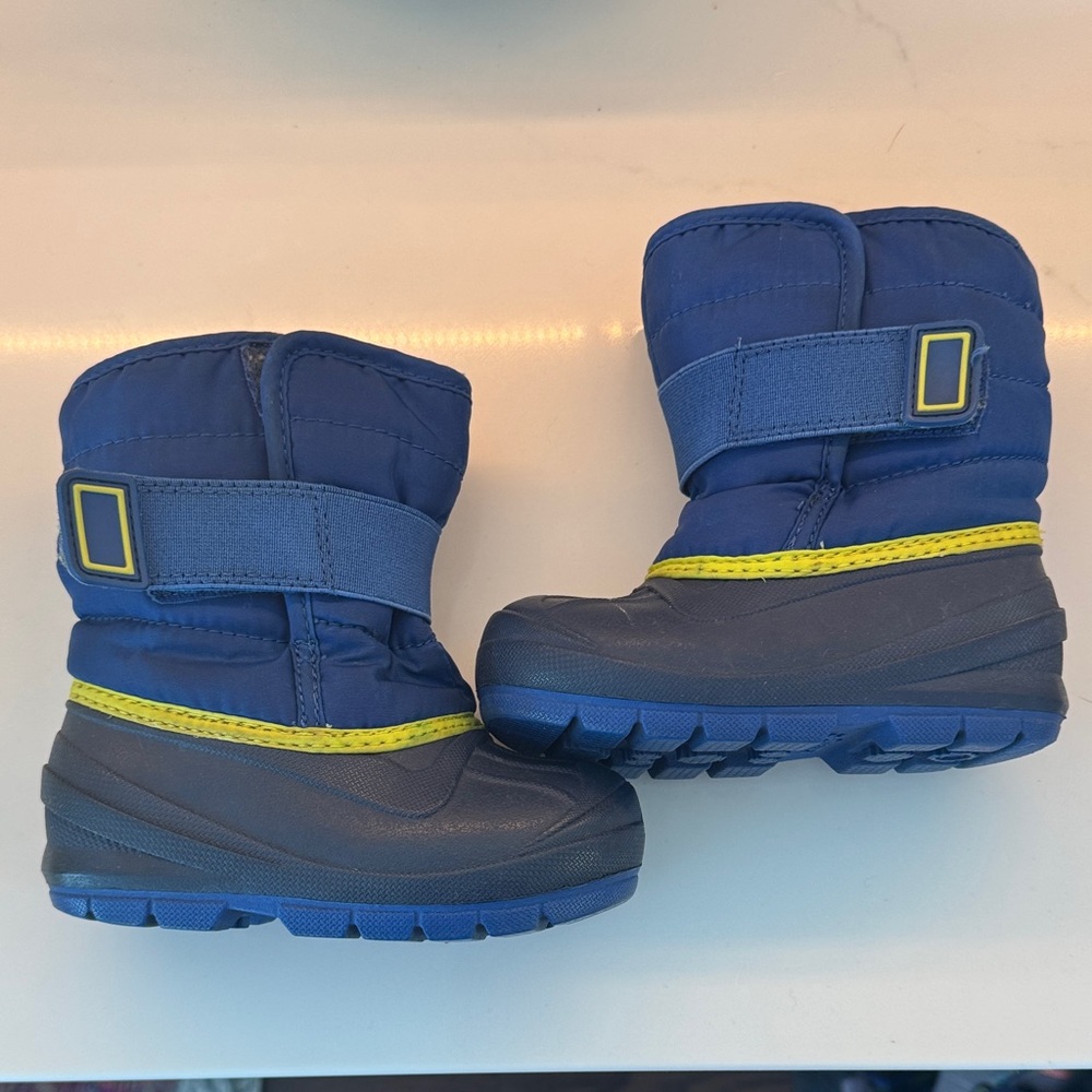 Cat & Jack Blue and Yellow Kids Boots